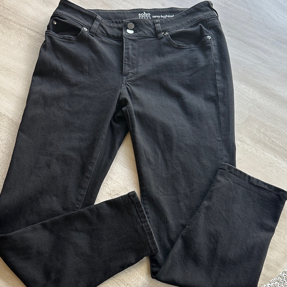 Soho Classic Black Denim Pants